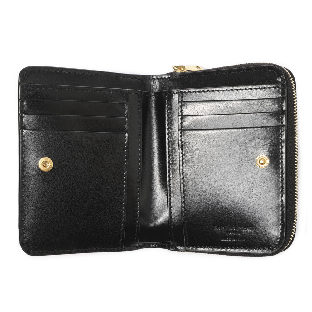 Saint Laurent Bi fold Wallet Coin Black - Picture 4 of 6